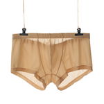 Lightweight Breathable Ice Silk U Contoured Boxers for Men
