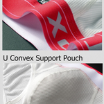 Men's Threaded Fabric U Convex Low-Rise Briefs