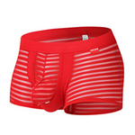 Men's Striped Breathable Support Underwear with Separate Pouch