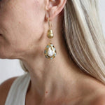 FluxFlicker Pearl Teardrop Earrings