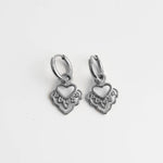 Boho Heart Dangle Earrings