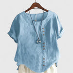 Elisavie | Comfortable Short Sleeve Blouse