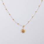Sunlit Pearl Gold Necklace
