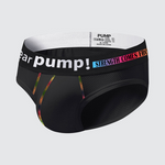 Men's Mesh Briefs With Colorful Spliced Lines