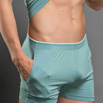 Solid Color Modal Home Boxers for Men