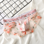4 Pack Men’s Flower Print Pouch Silky Touch Briefs