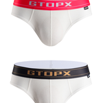 Men's Threaded Fabric U Convex Low-Rise Briefs