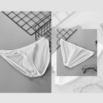 Sexy Spliced Transparent Belt Bikini For Men