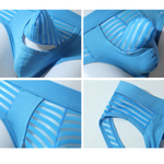 Men's Striped Breathable Support Underwear with Separate Pouch