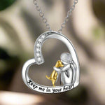 Keep Me in Your Heart Memorial Silver Necklace