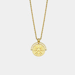 Sun Pendant Necklace in Silver or Gold