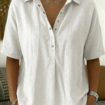 Mayim | Blouse with Collar and Button