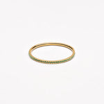 Verdant Sky Zircon Accent Ring