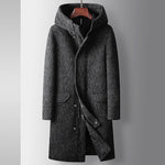 HOODED WOOL COAT