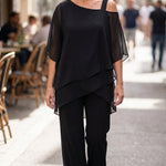 Melody | Soft Drape Two-Piece Set – Effortless Polish, All-Day Comfort