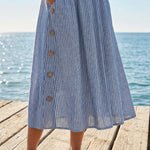 Maeve | Striped Midi Dress
