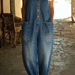 Sophia | Vintage Wash Denim Overalls