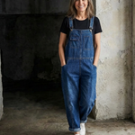 Jade | Baggy Bib Denim Overalls