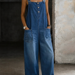 Brooke | Pocket Bib Denim Overalls