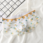 4 Pack Men’s Flower Print Pouch Silky Touch Briefs