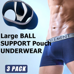 Aoelemen 3 Pack Men's Large Ball Support Pouch Unerwear