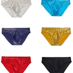 Men's Solid Color Sponge Pad Swim Briefs