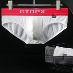 Men's Threaded Fabric U Convex Low-Rise Briefs