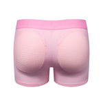 Sponge Cushion Mesh Buttock Boxer Briefs