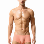 2 Pack Men's Sexy Short Legs Trunks With Large Pouch