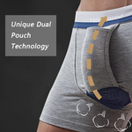 Men's Separate Ball Pouch Cotton Trunks