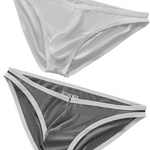 Sexy V-shape Low-rise Threaded Bikini For Men
