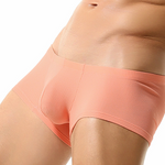 2 Pack Men's Sexy Short Legs Trunks With Large Pouch