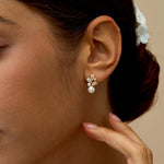 Fresh Water Pearl Blossom Cluster Drop Studs