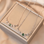 Laurel Bloom Emerald Necklace