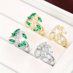 Emerald Olive Garden Ring