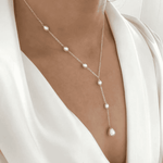 Vintage Inspired Pearl Pendant Necklace
