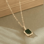 Elegant Emerald Grace Necklace