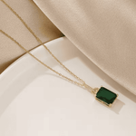 Emerald Stone Luxe Necklace
