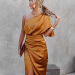 Ally | Elegant Silk Party Dress