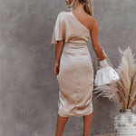 Ally | Elegant Silk Party Dress