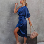 Ally | Elegant Silk Party Dress