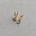 Moon and Star Huggie Hoops