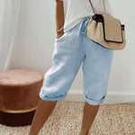 Natasha | Linen Full Shorts