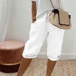 Natasha | Linen Full Shorts