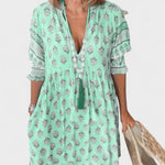 Norah | Boho Button Dress