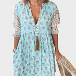 Norah | Boho Button Dress