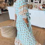 Peyton – Long Lantern Sleeve Bohemian Dress