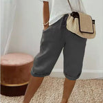 Natasha | Linen Full Shorts