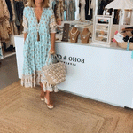 Peyton – Long Lantern Sleeve Bohemian Dress
