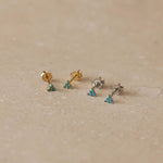 Trio Turquoise Micro Studs